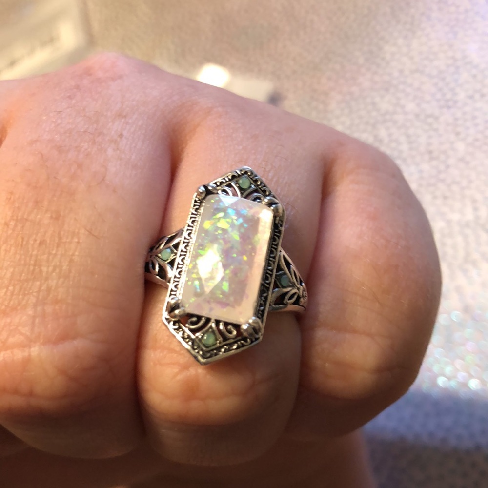 1pc Fashionable Stone Decor Ring For Women For Daily Decoration